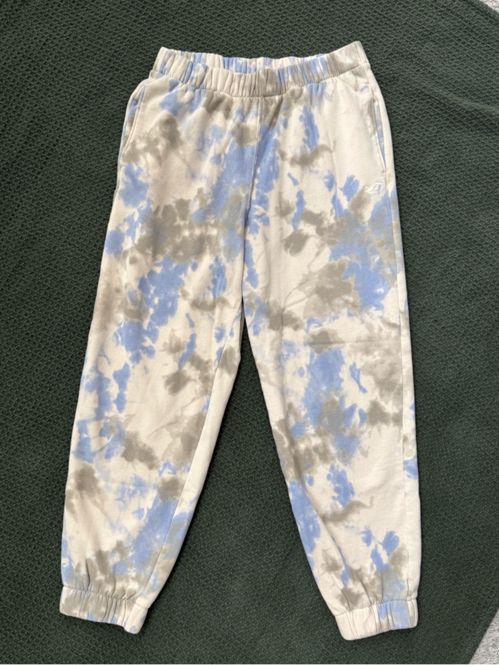 Hollister Women’s Ultra High-Rise Tie-Dye Joggers - Light Blue & Gray